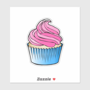 Cupcake-Vinyl-Aufkleber Aufkleber