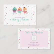 Cupcake-Visitenkarte für Bäcker