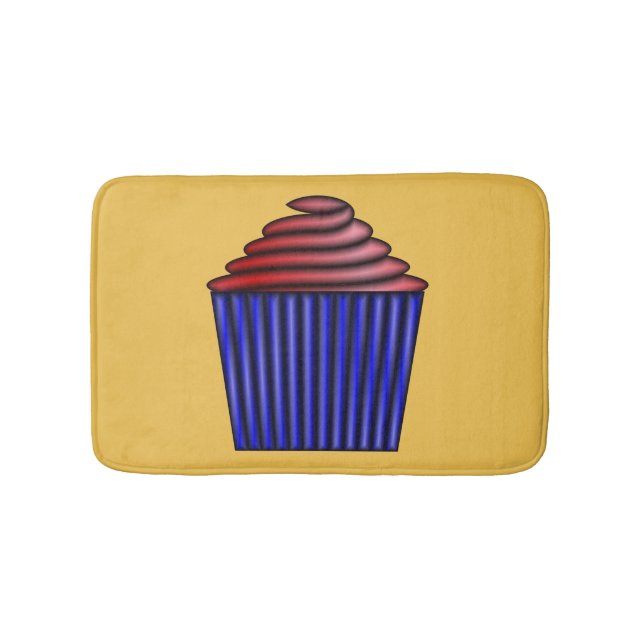 Cupcake von Kenneth Yoncich Badematte (Vorderseite)