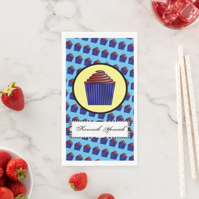 Cupcake von Kenneth Yoncich Serviette (Beispiel)