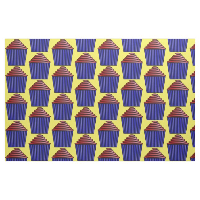 Cupcake von Kenneth Yoncich Stoff (Fat Quarter (45,7 x 55,9 cm))