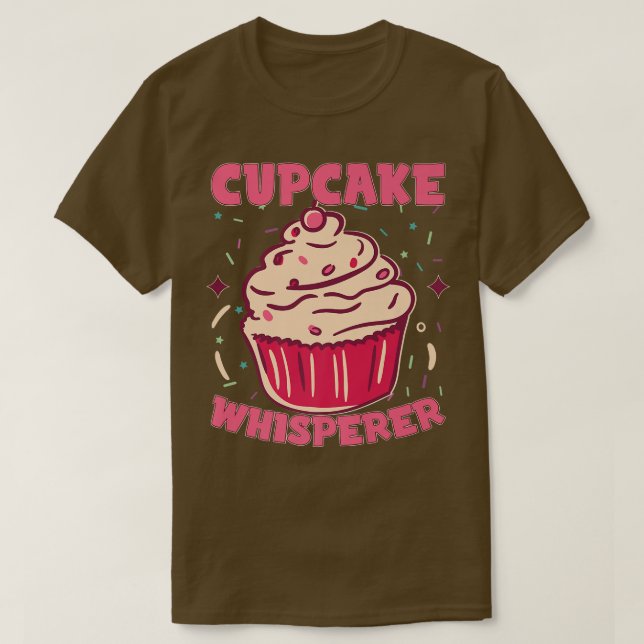 Cupcake Whisperer Backbaker Cupcake Maker Hintern T-Shirt (Design vorne)