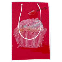 Cupcake with strawberry Frosting Mittlere Geschenktüte