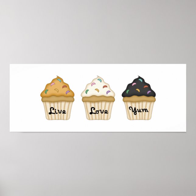 Cupcake Yum Poster (Vorne)