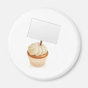 Cupcake-Zeichen Magnet