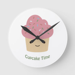 Cupcake‑Zeit! Runde Wanduhr