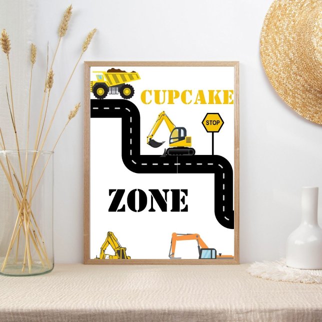 Cupcake Zone Bau Dump Truck Party Poster (Von Creator hochgeladen)