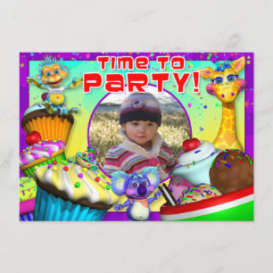 Cupcake zum Geburtstag Einladung mit "The GiggleBe