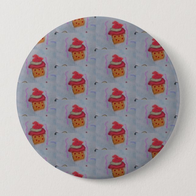 Cupcakes-Abzeichen Button (Vorderseite)