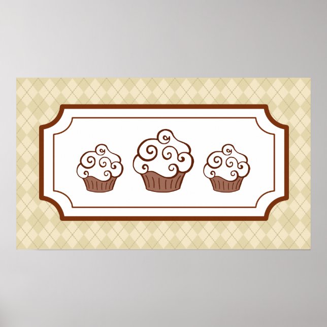 Cupcakes Art Print Poster (Vorne)