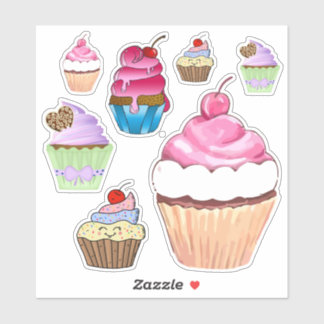 Cupcakes Aufkleber