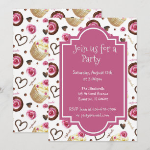 Cupcakes Baby Shower Einladung