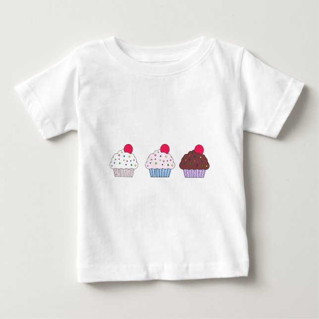 Cupcakes Baby T-shirt (Vorderseite)