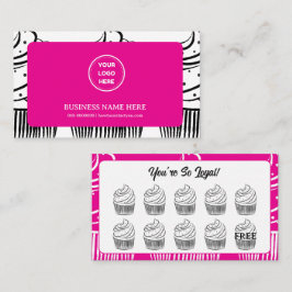 Cupcakes Bakery Coffee Shop Rewards Point Treuekarte