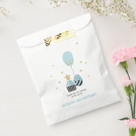 Cupcakes & Blue Balloon | Jungs Geburtstag Danke Geschenktütchen
