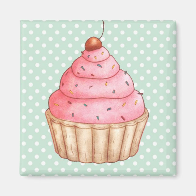 Cupcakes Cakes Konditorei Magnet (Vorne)