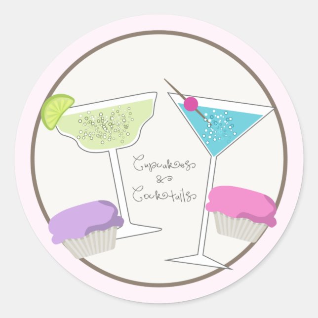 Cupcakes & Cocktails Stickers (Vorderseite)