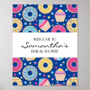 Cupcakes/Donuts Begrüßungszeichen Poster