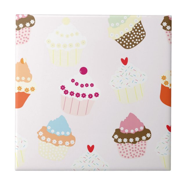 Cupcakes Fliese (Vorderseite)