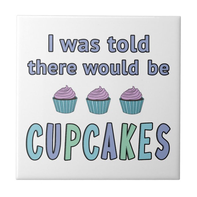 Cupcakes Fliese (Vorderseite)