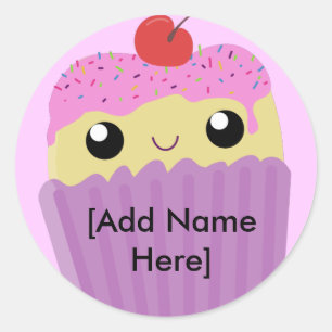 Cupcakes Furz Sprinkles Runder Aufkleber