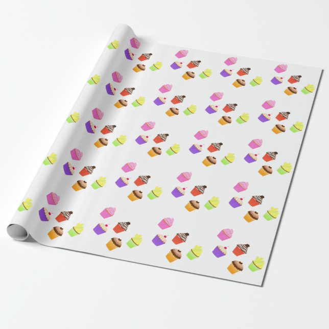 Cupcakes Geschenkpapier (Ungerollt)