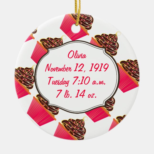 Cupcakes Keramikornament (Vorne)