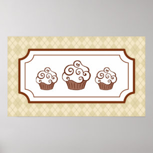 Cupcakes Kunstprint Poster