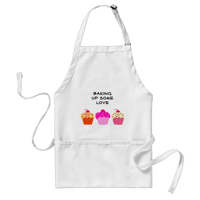 Cupcakes - Liebe backen Schürze (Vorne)