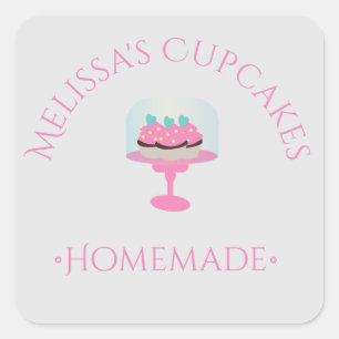 Cupcakes-Logo Aufkleber für hausgemachte Bäckereie