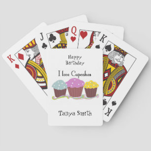 Cupcakes machen mich glücklich spielkarten