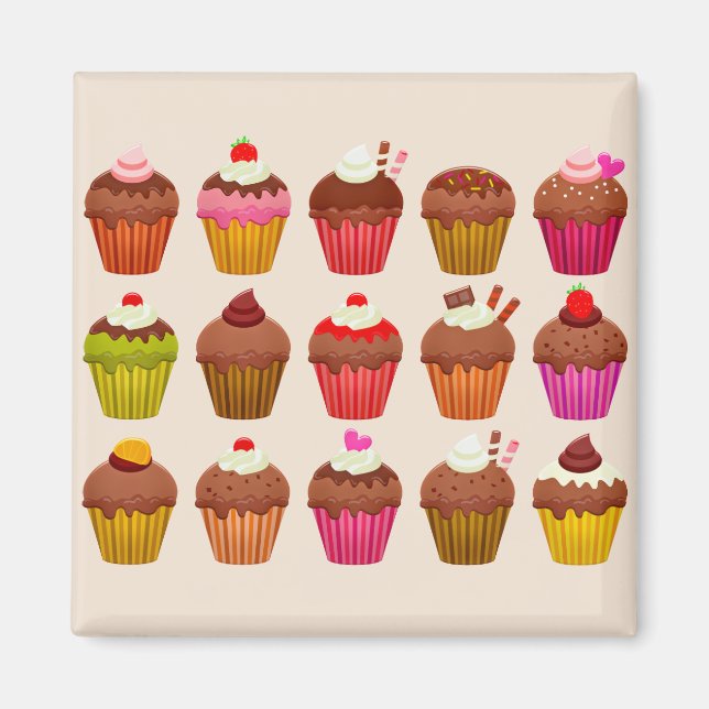 Cupcakes-Magnet Magnet (Vorne)
