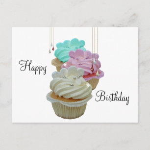 Cupcakes mit Bling! Postkarte