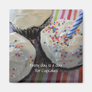 Cupcakes mit süßen Sprüchen Magnet
