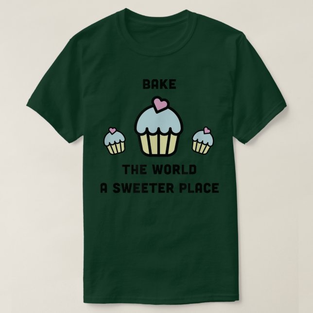 Cupcakes Muffins Niedlich Backbake Konditorei Koch T-Shirt (Design vorne)