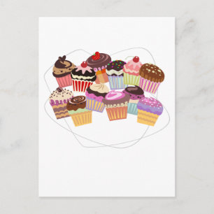 Cupcakes-Paradies Postkarte