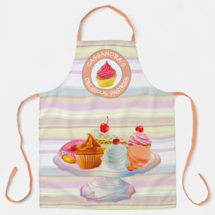 Cupcakes Pie Donut Macaron Süßgebackene Leckerei Schürze