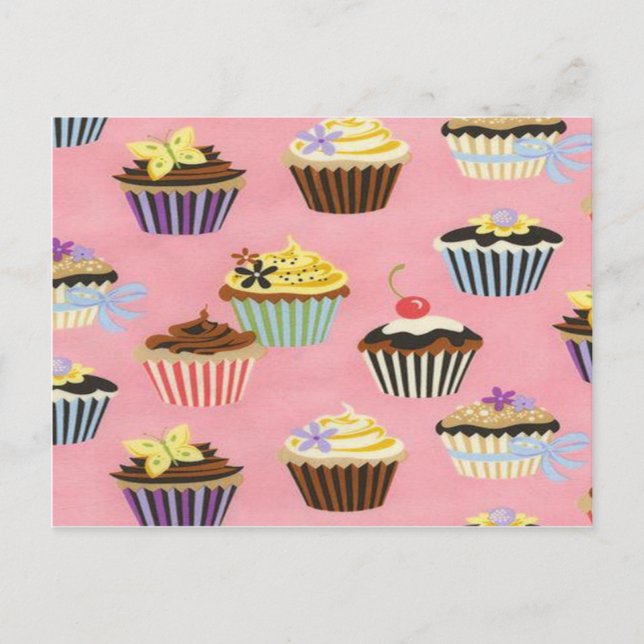Cupcakes Postkarte (Vorderseite)