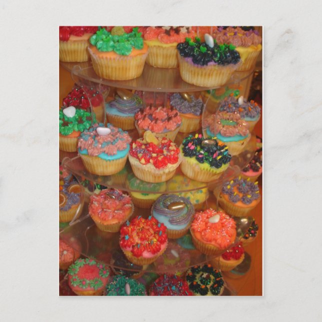 Cupcakes Postkarte (Vorderseite)
