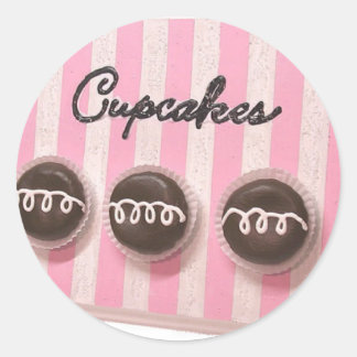 Cupcakes Runder Aufkleber