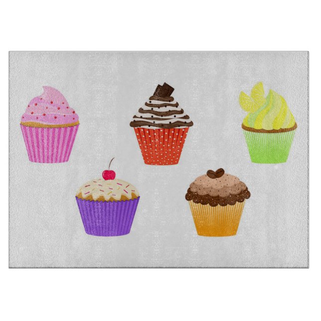Cupcakes Schneidebrett (Vorderseite)