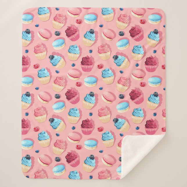 Cupcakes Sherpa Blanket Sherpadecke (Vorderseite)