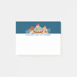 Cupcakes sind das Answer Funny Sprichwort Post-it Klebezettel