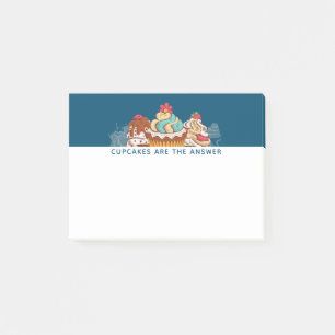 Cupcakes sind das Answer Funny Sprichwort Post-it Klebezettel