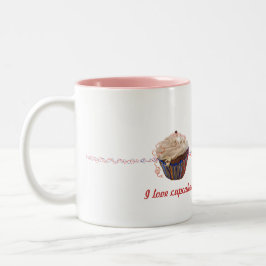 Cupcakes-Tasse - anpassen Zweifarbige Tasse
