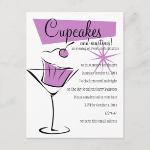 Cupcakes und Martinis! Einladung