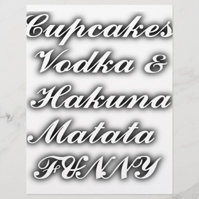 Cupcakes Vodka Hakuna Matata FUNNY (Vorderseite)