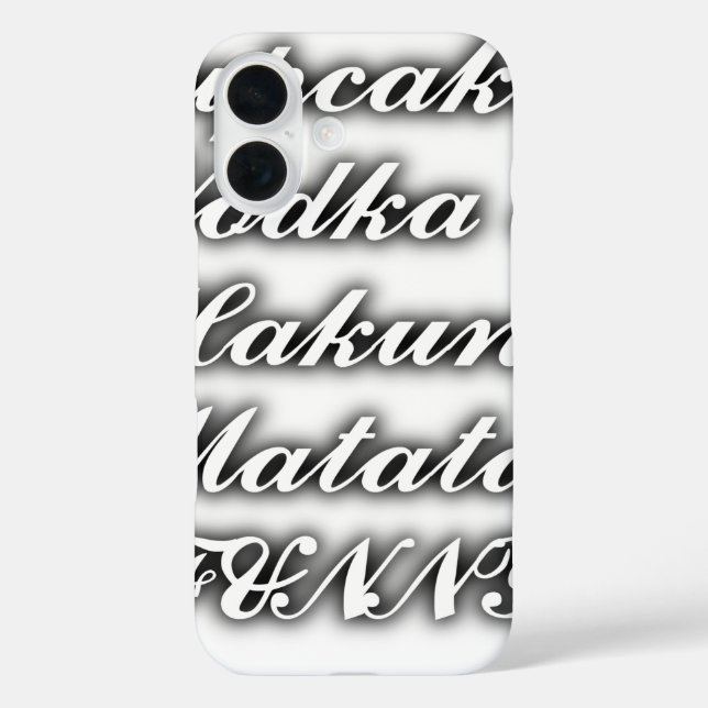 Cupcakes Wodka Hakuna Matata Lustig Case-Mate iPhone Hülle (Rückseite)