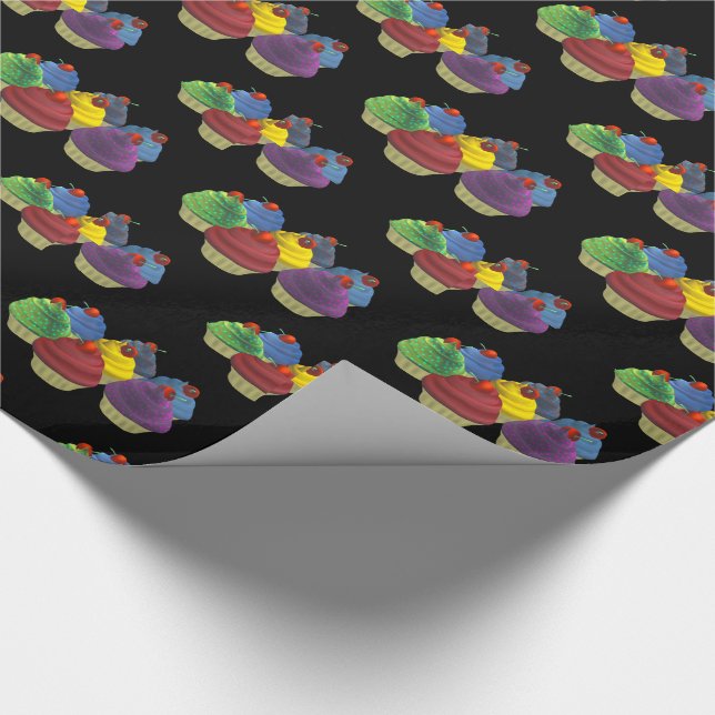 Cupcakes Wüstenkuchen Kuchen Packpapier Geschenkpa (Ecke)