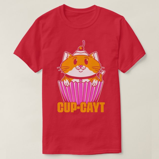 CupCayt Konditorei Backkuchen Backkuchen Bäckerei  T-Shirt (Design vorne)